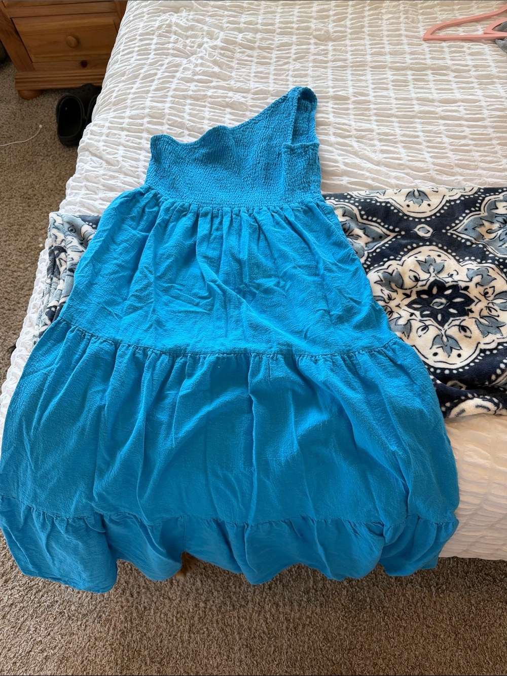 Women’s Blue Tiered Summer Dress